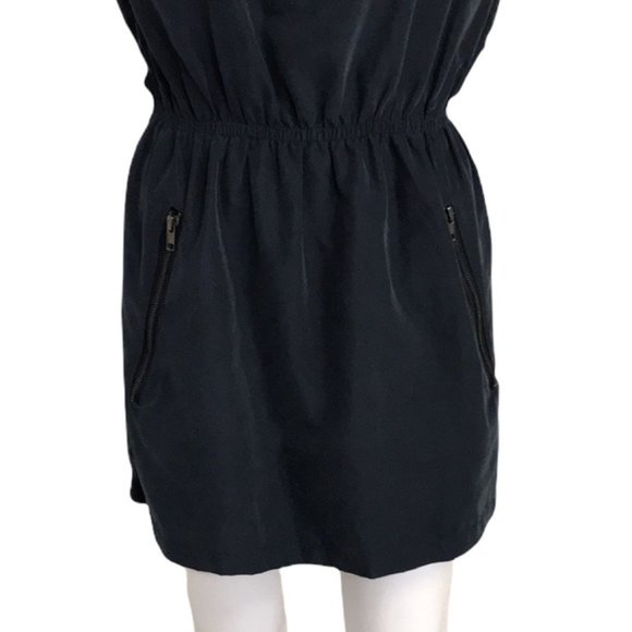 POETRY Navy Elastic Waist Mini Dress - Picture 4 of 8
